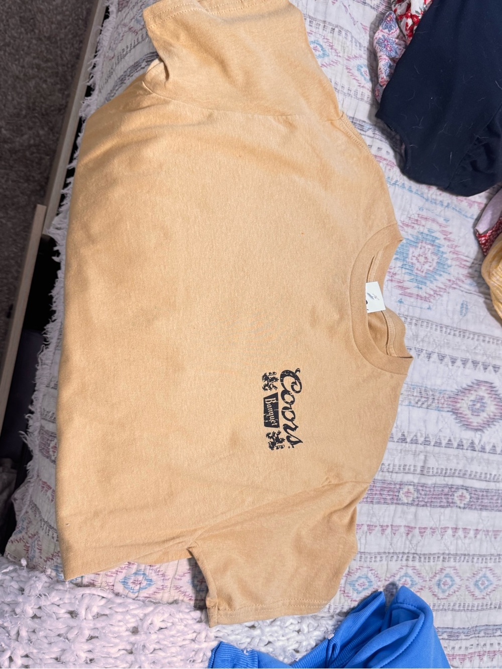 Coors Vintage-Inspired Tan Short Sleeve Tee